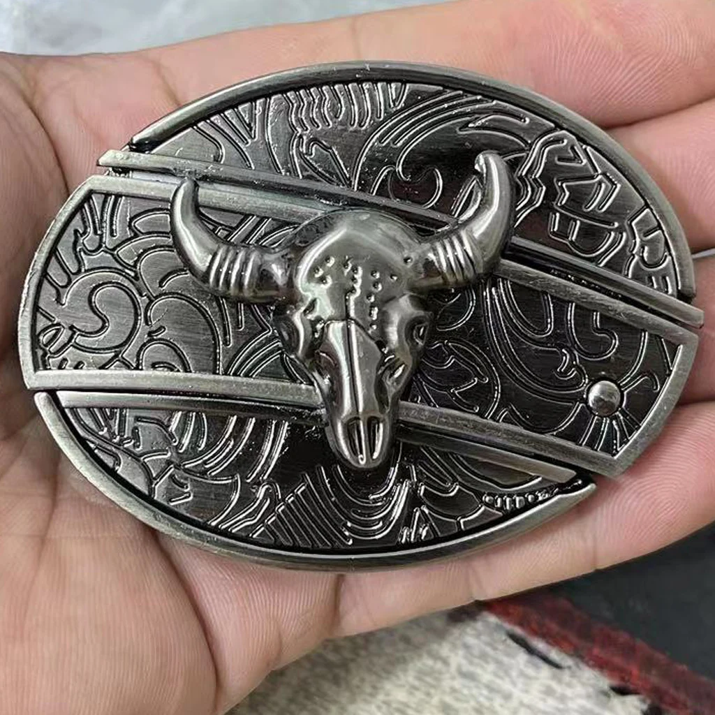 🔥Last Day 50% Off🔥Fashion Punk Men's Genuine Leather Belt With Knife