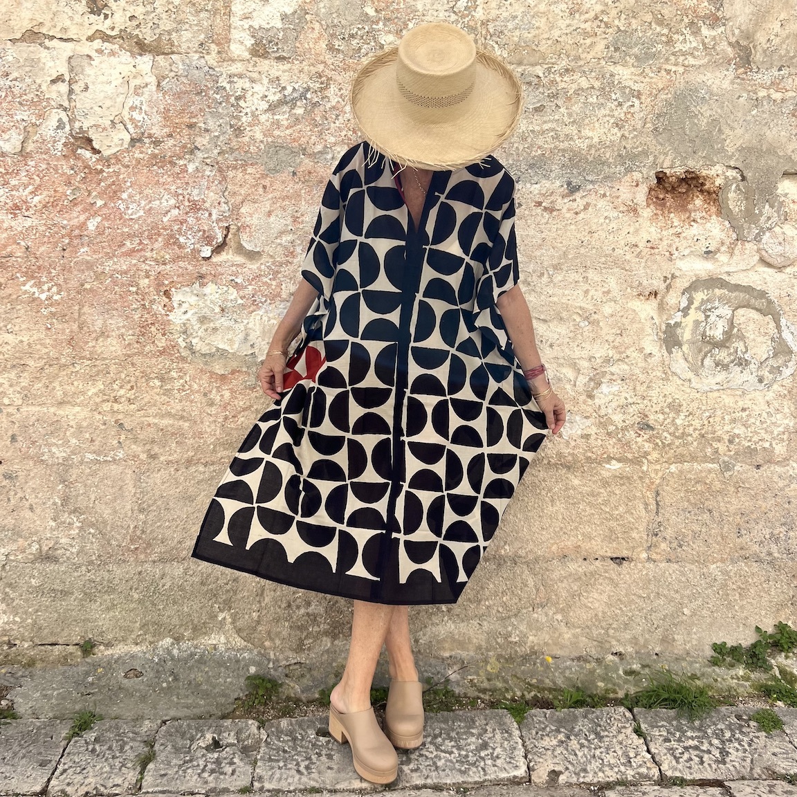 Vacation printed loose dress 220