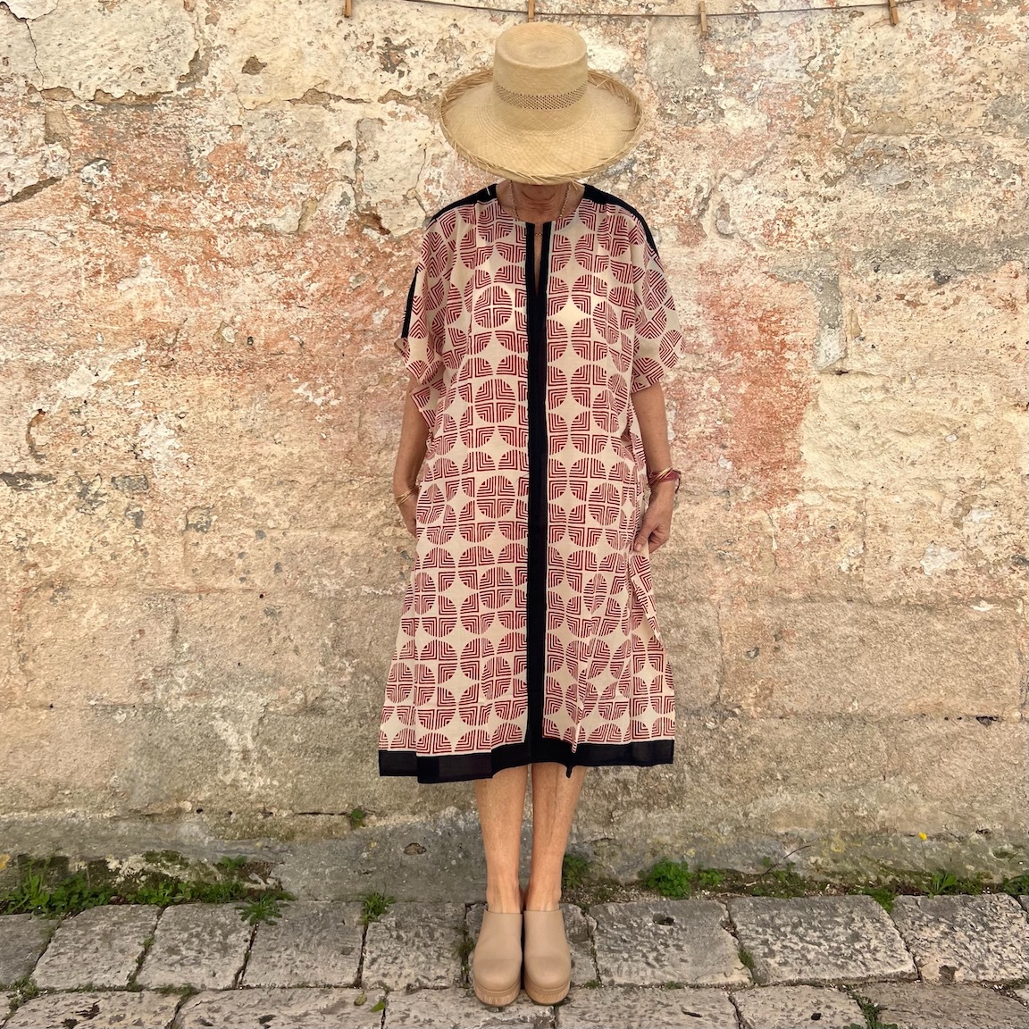 Vacation printed loose dress 220