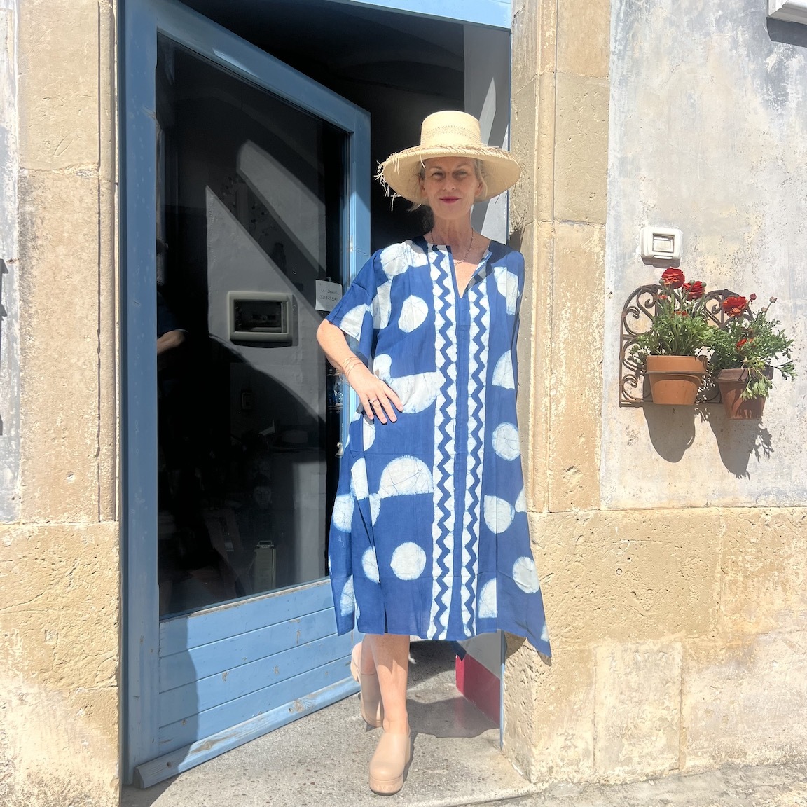 Vacation printed loose dress 220