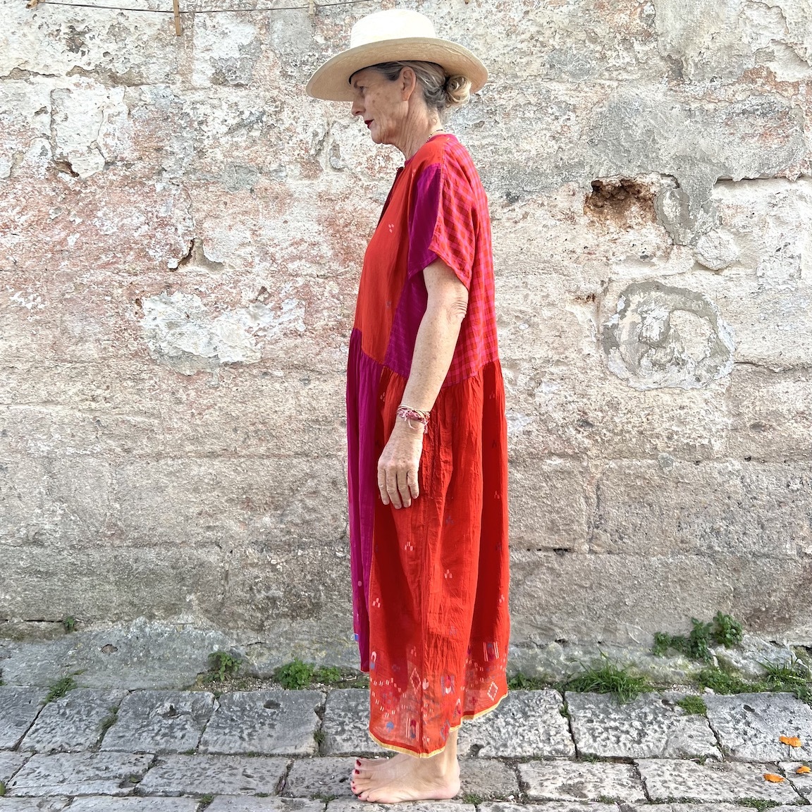 Vacation printed loose dress 237