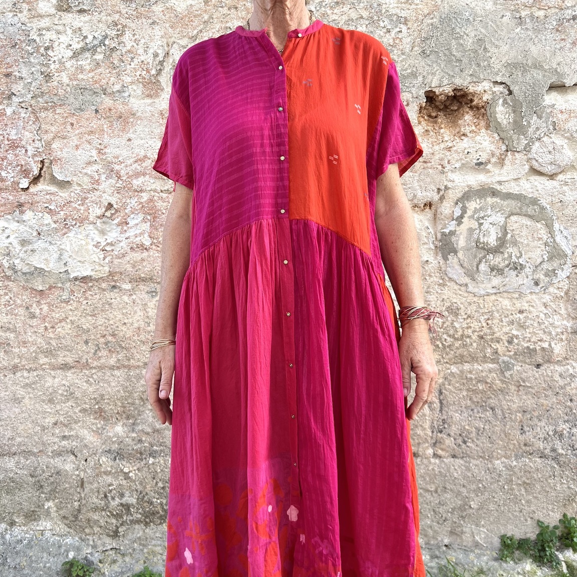 Vacation printed loose dress 237