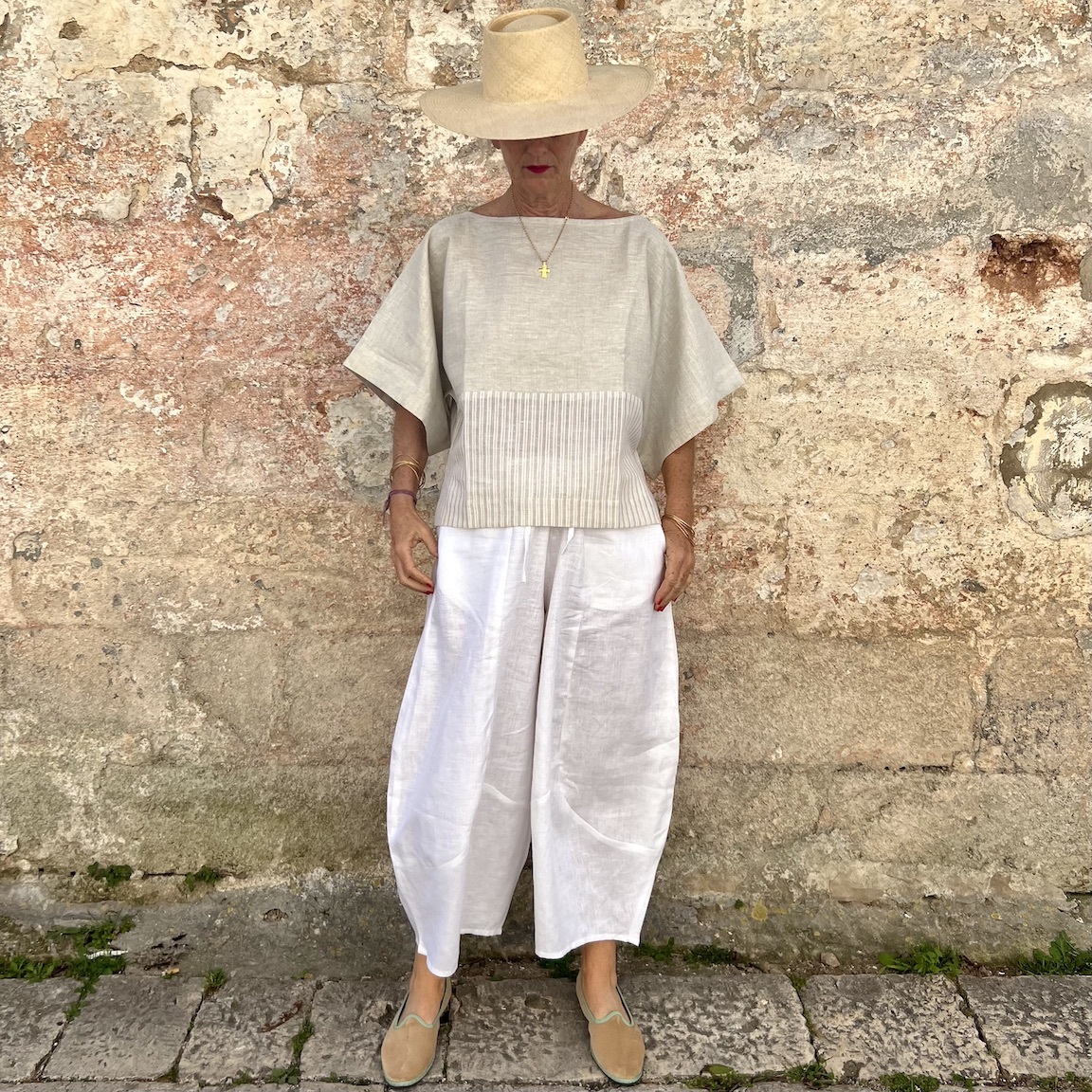 Vacation loose T-shirt 112