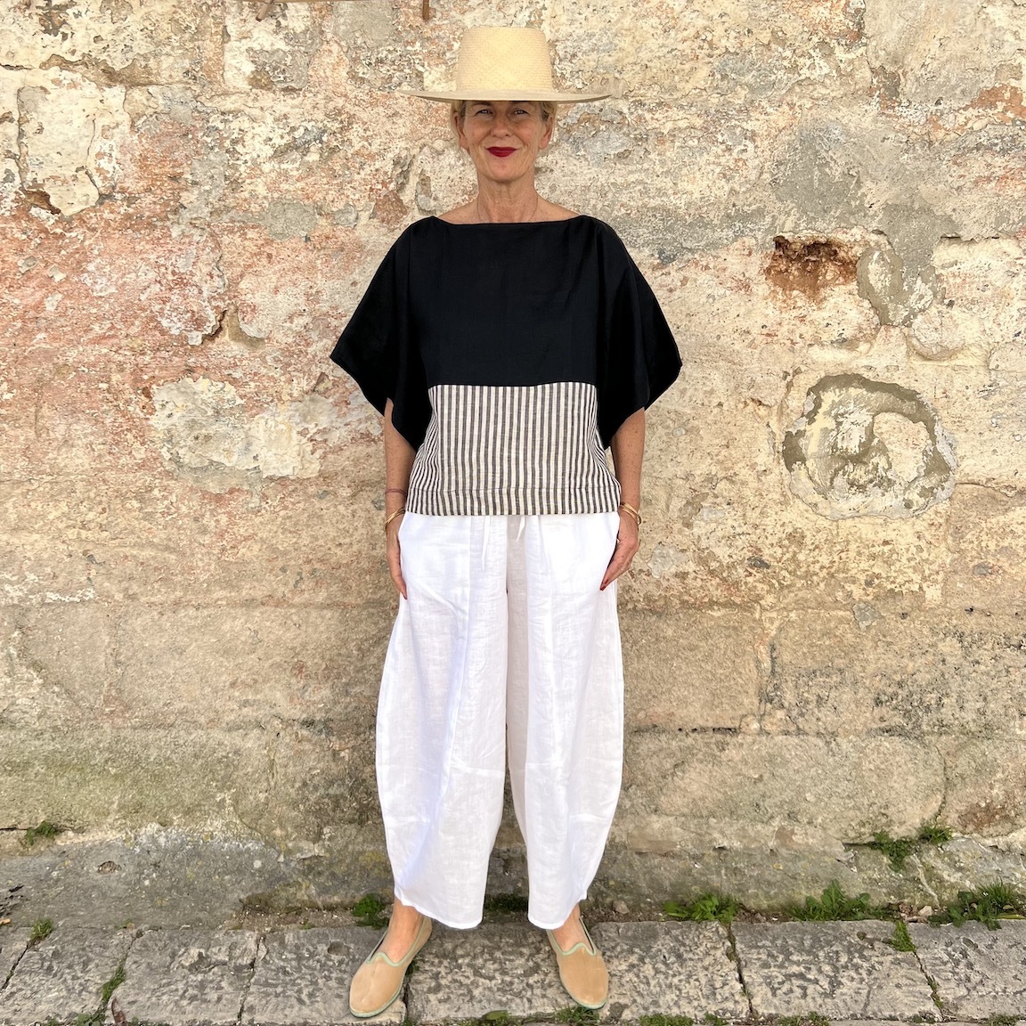 Vacation loose T-shirt 112