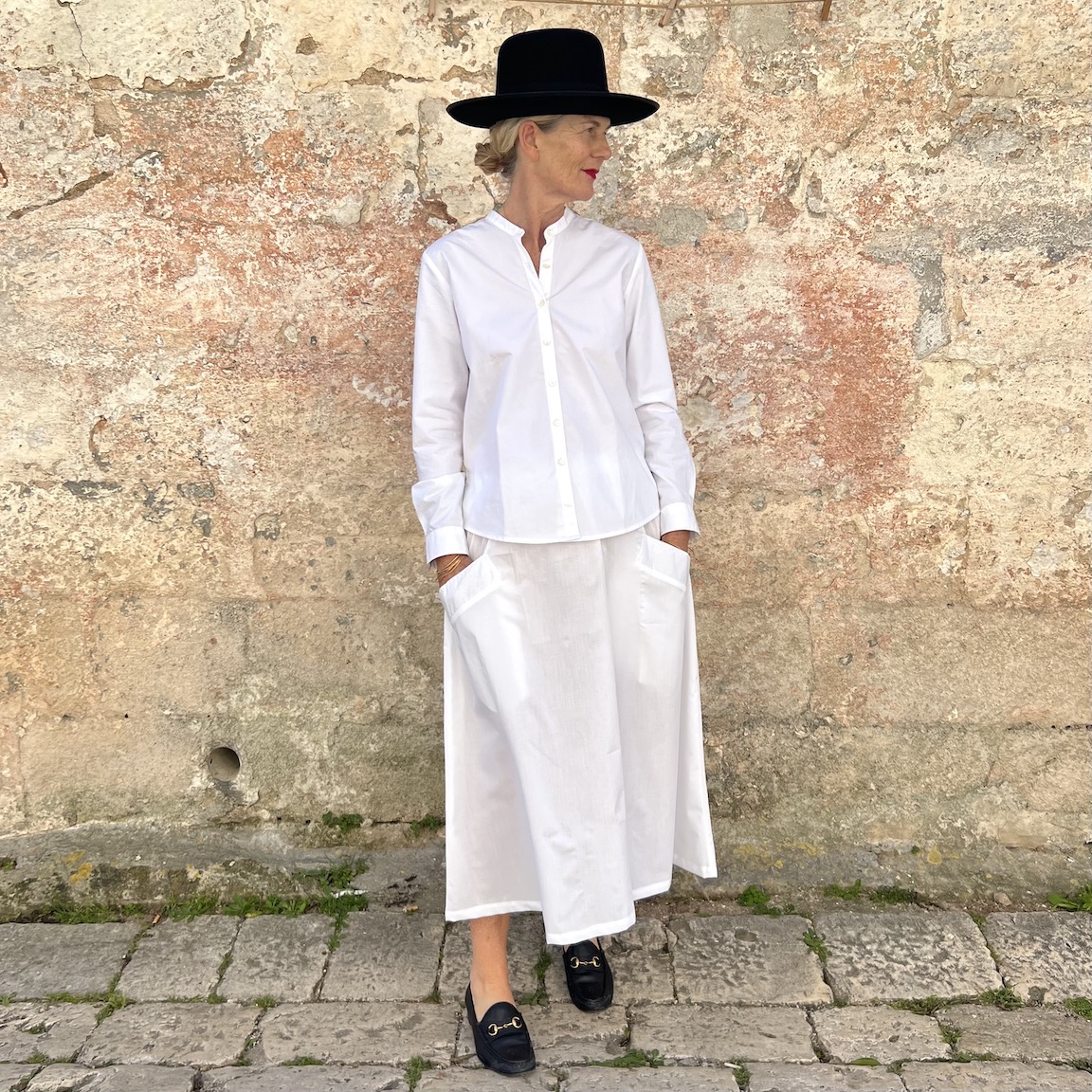 Vacation loose cotton skirt 218