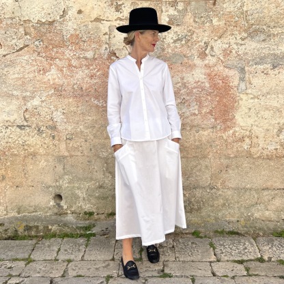 Vacation loose cotton skirt 218