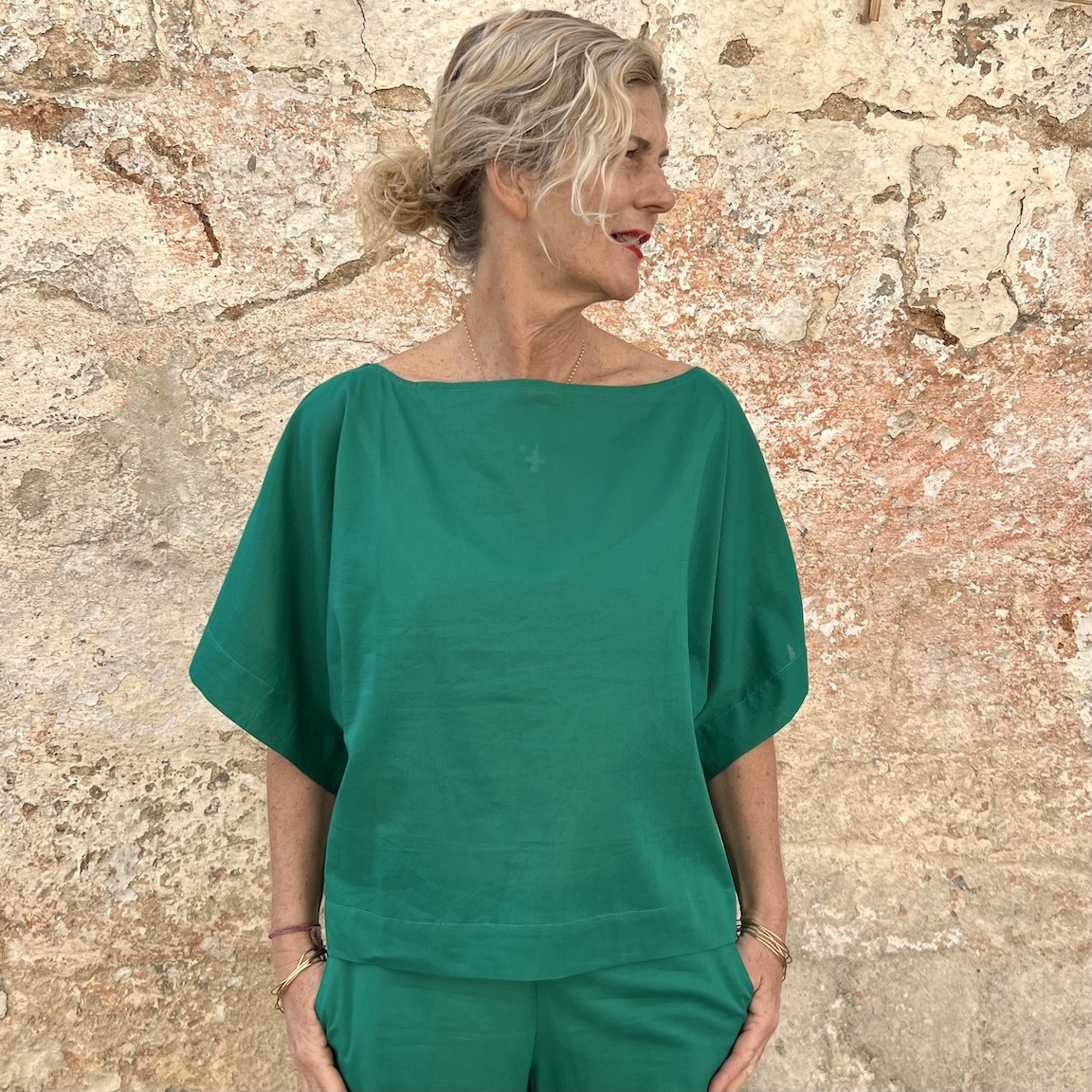 Vacation loose T-shirt 112
