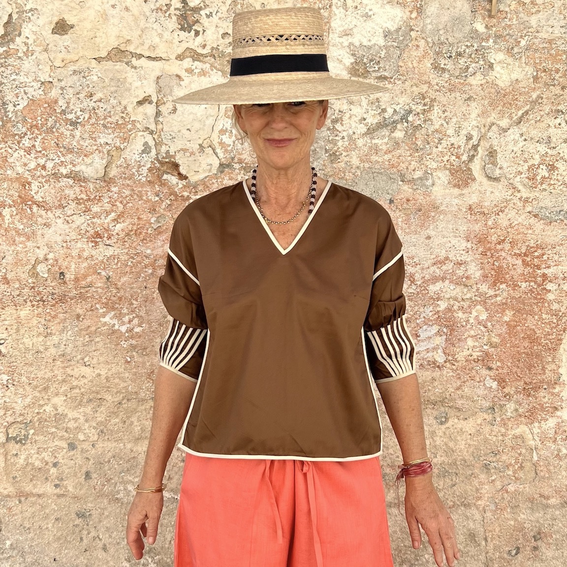 Vacation loose shirt 286