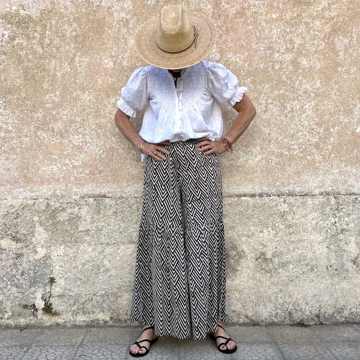 Vacation loose pants 298