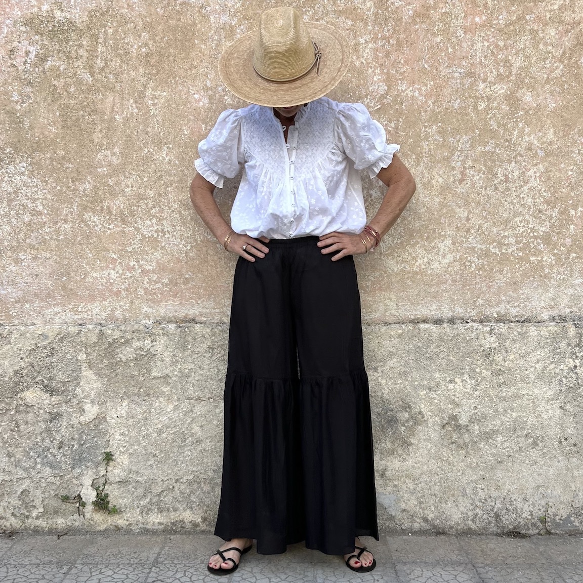 Vacation loose pants 298