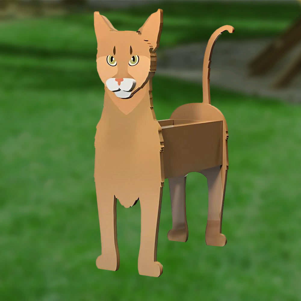 Abyssinian Cat Planter