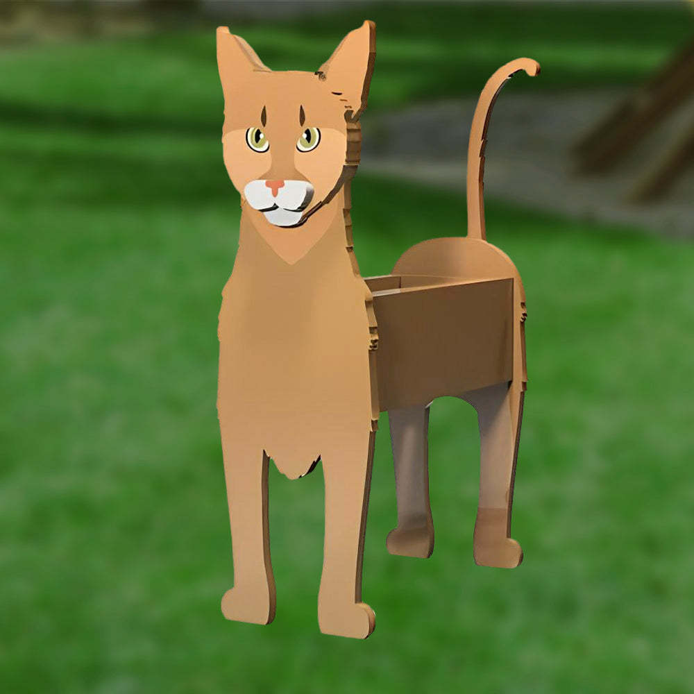 Abyssinian Cat Planter