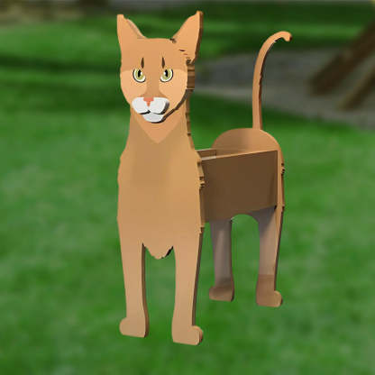 Abyssinian Cat Planter