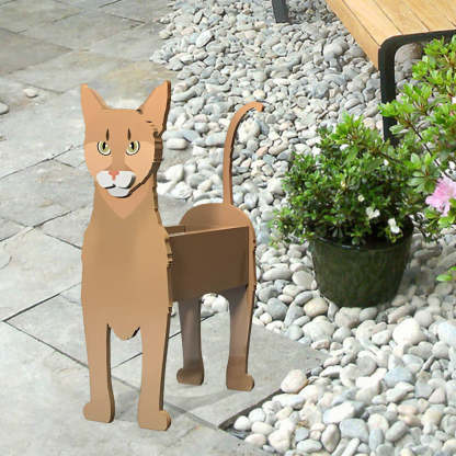 Abyssinian Cat Planter