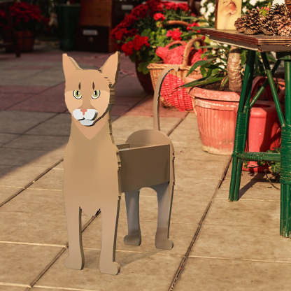 Abyssinian Cat Planter