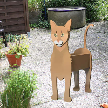 Abyssinian Cat Planter