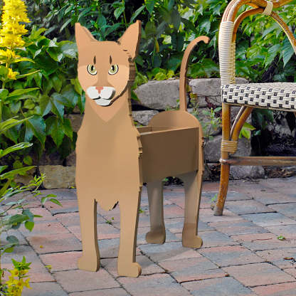 Abyssinian Cat Planter
