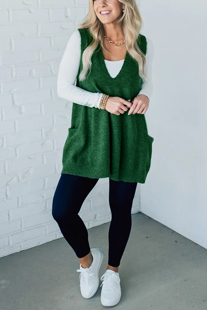 ✨Black Friday Hot Sale 60% Off🎉-Cozy Pocket Sweater Vest
