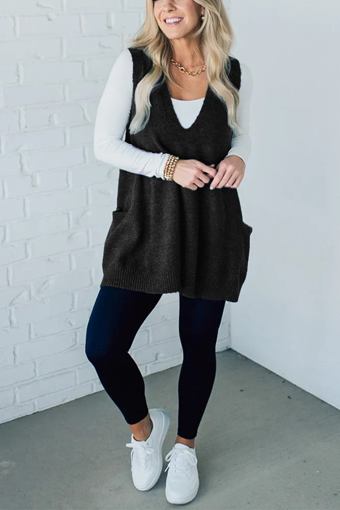 ✨Black Friday Hot Sale 60% Off🎉-Cozy Pocket Sweater Vest