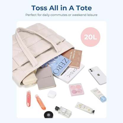 Lightweight Puffy Tote Bag