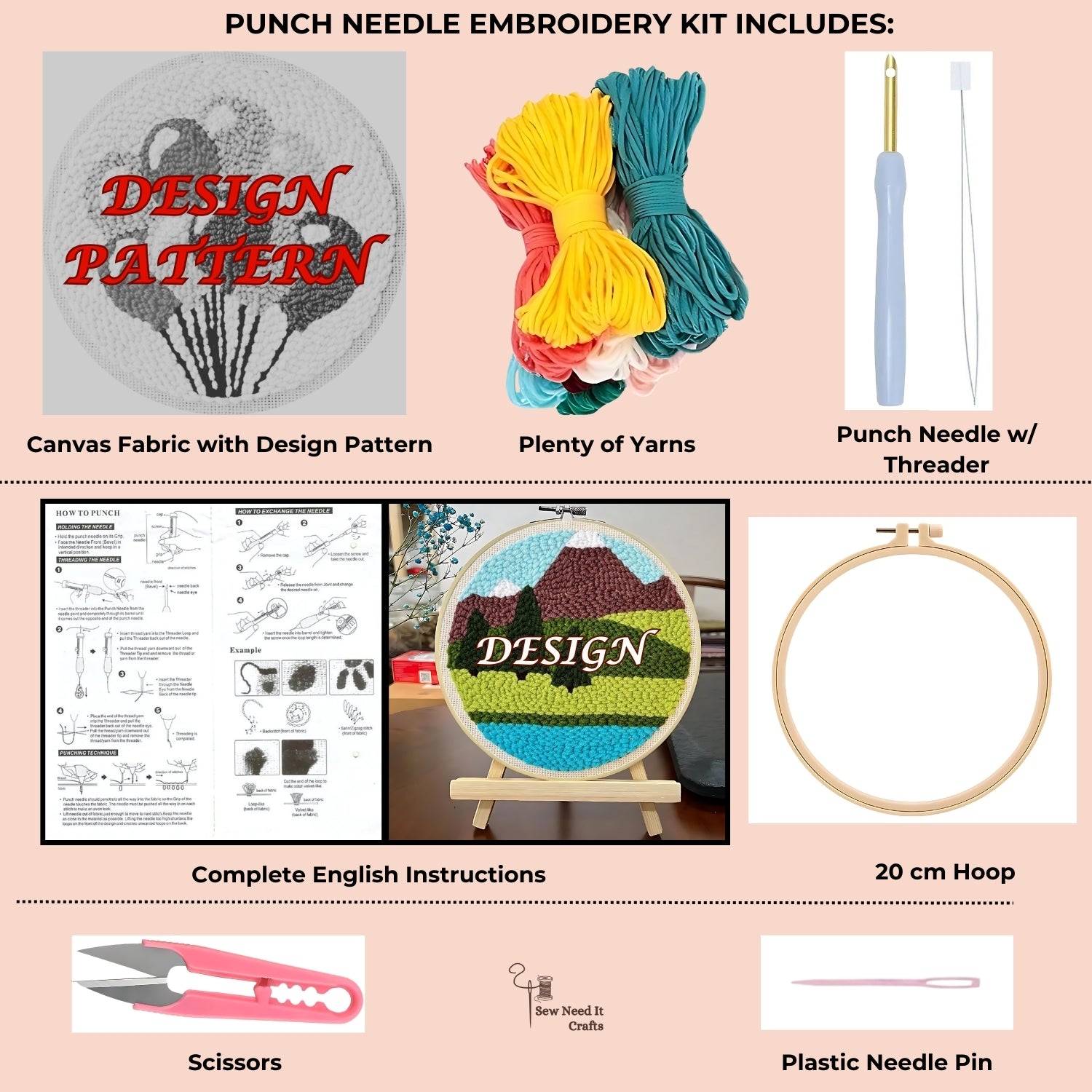DIY Punch Needle Complete Kit Set 3