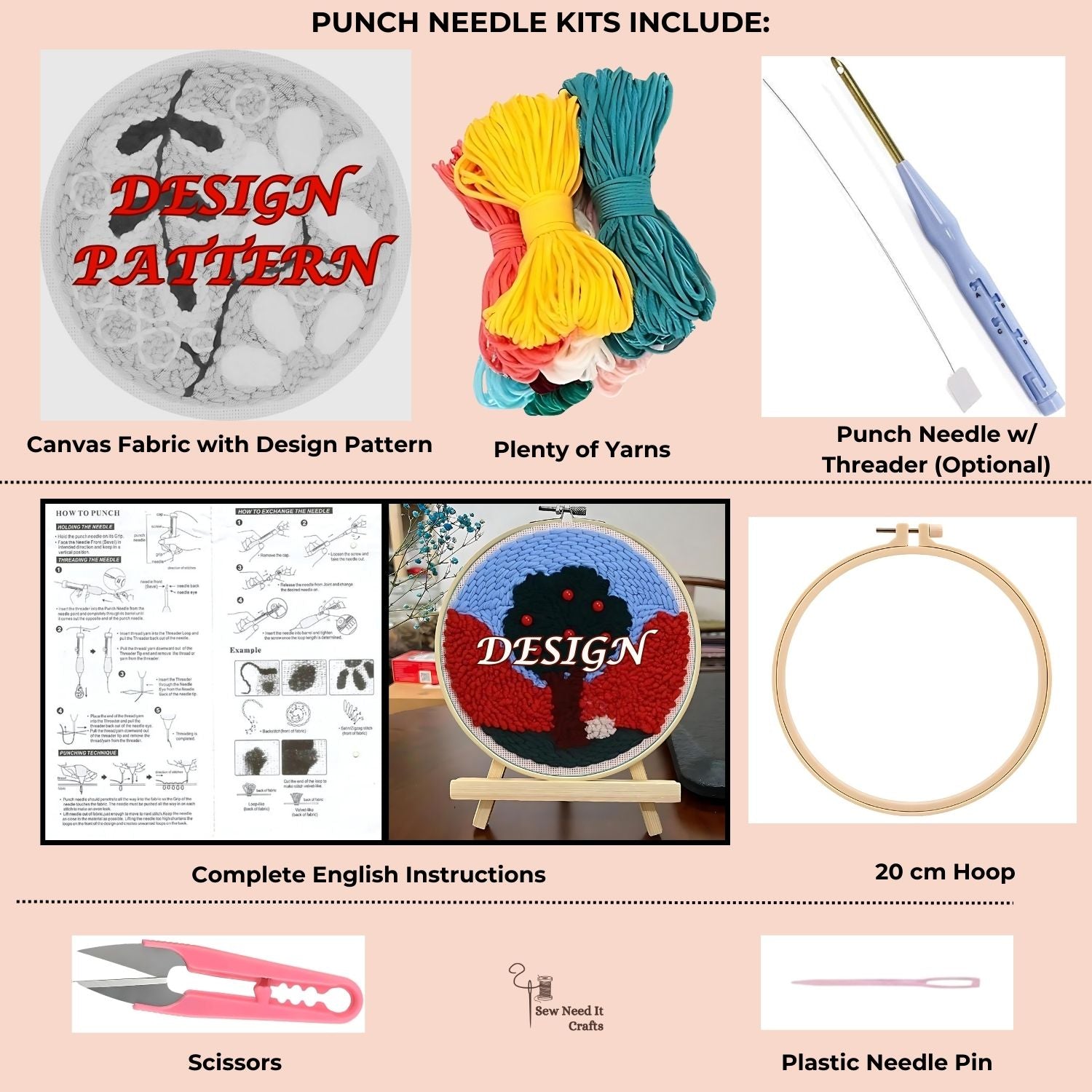 DIY Punch Needle Craft Set 2