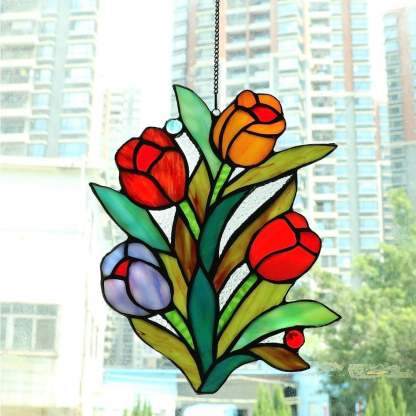 LAST DAY 70%OFF Stained Suncatcher Hanging Decor-BUY 1 GET 1 FREE(2PCS)