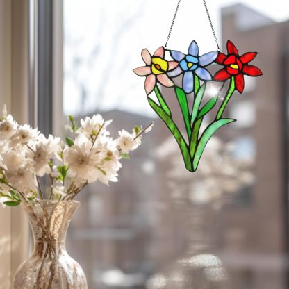 LAST DAY 70%OFF Stained Suncatcher Hanging Decor-BUY 1 GET 1 FREE(2PCS)