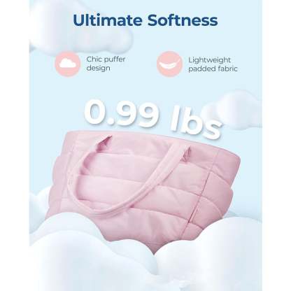 Lightweight Puffy Tote Bag