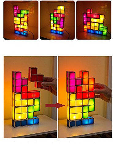 DIY Tetris Colorful Night Light Puzzle