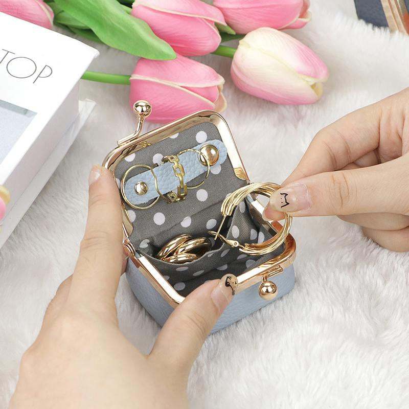 Genuine Leather Mini Jewelry Box buy 1 get 1 free（2pcs）