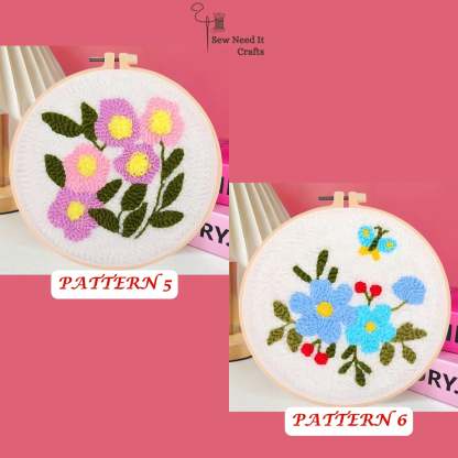 Flower Punch Needle Kit for Beginners