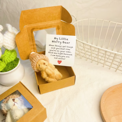 🎁Handmade Mini Plush Teddy Bear in Box🎉