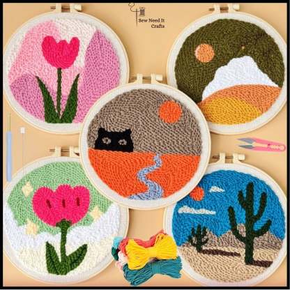 DIY Punch Needle Complete Kit Set 3