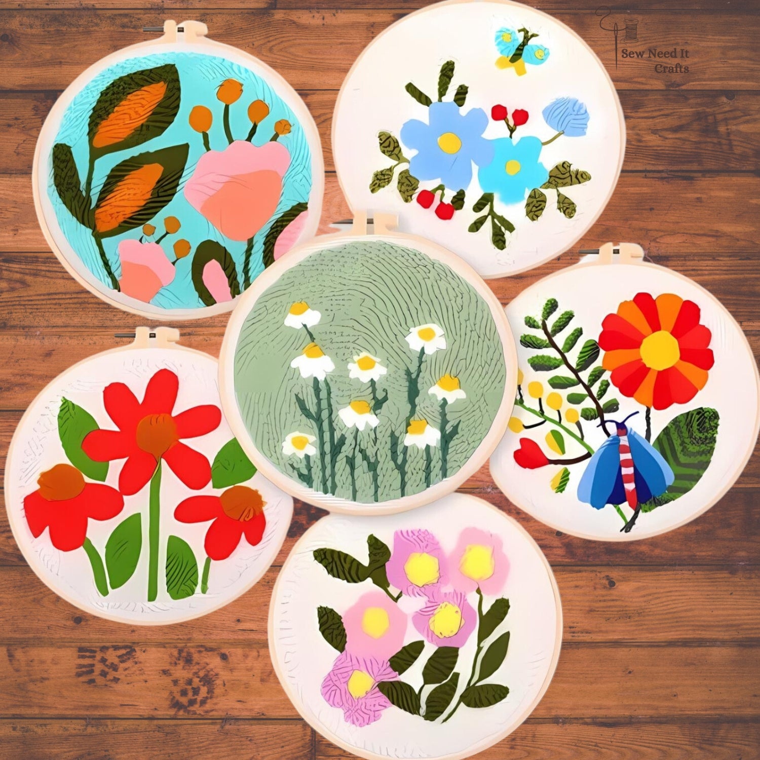 Flower Punch Needle Kit for Beginners