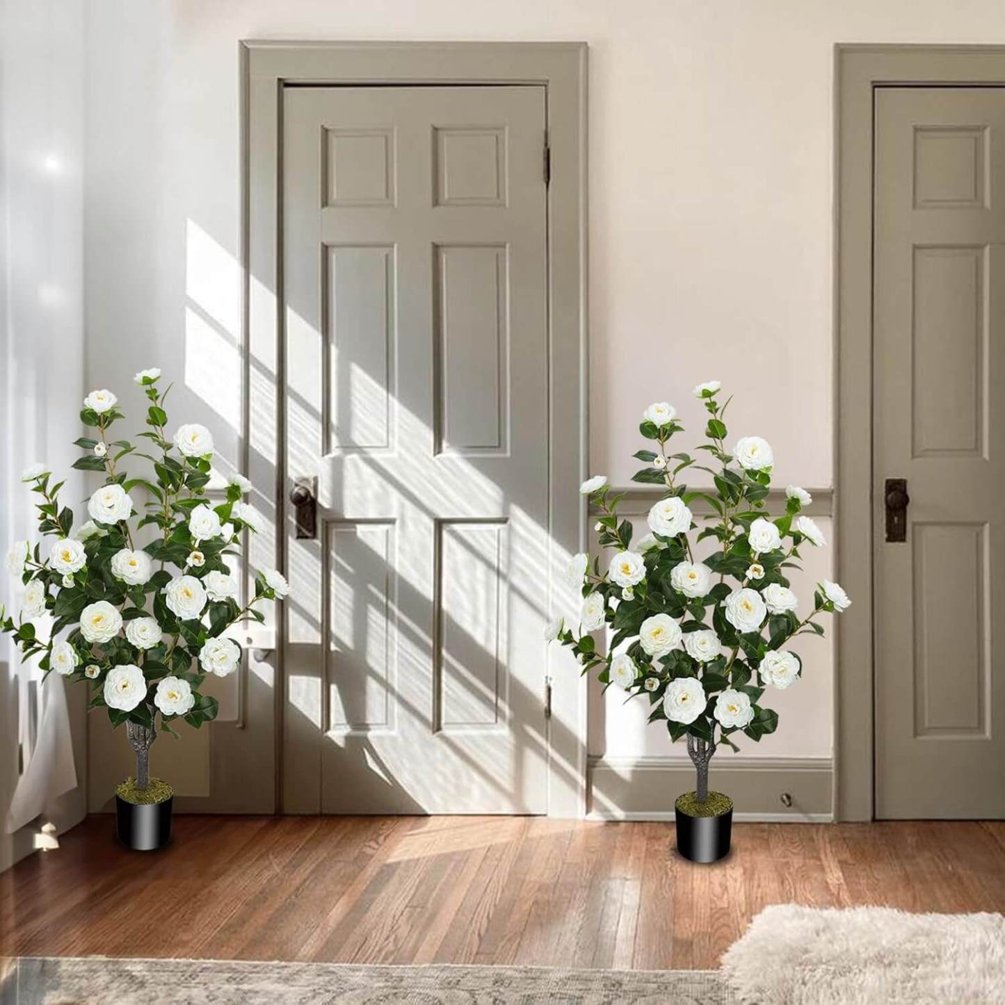 36” Artificial Camellia Trees (Set of 2)