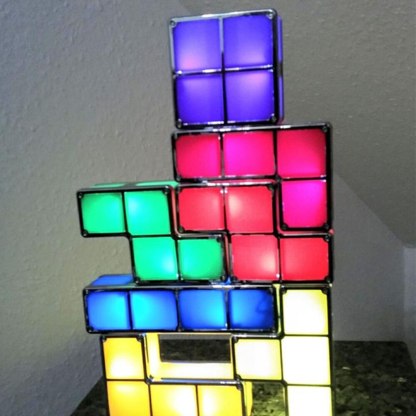 DIY Tetris Colorful Night Light Puzzle