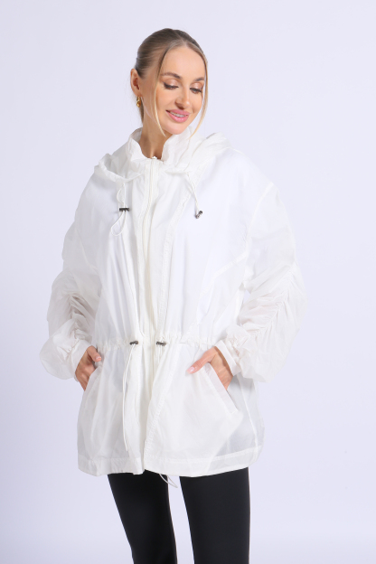 NUCBN® Lightweight translucent sun protection clothing rainproof sun protection clothing outdoor running women's hooded sun protection clothing