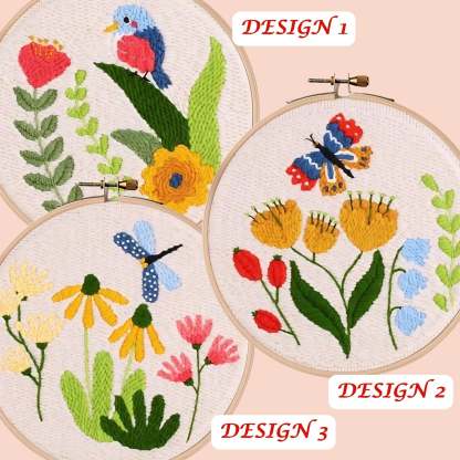 Birds Butterfly Punch Needle DIY Beginner Kits