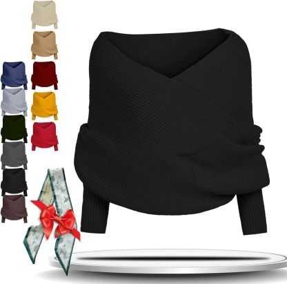 Knitted Cable Wrap for Women Knitted Cable Wrap