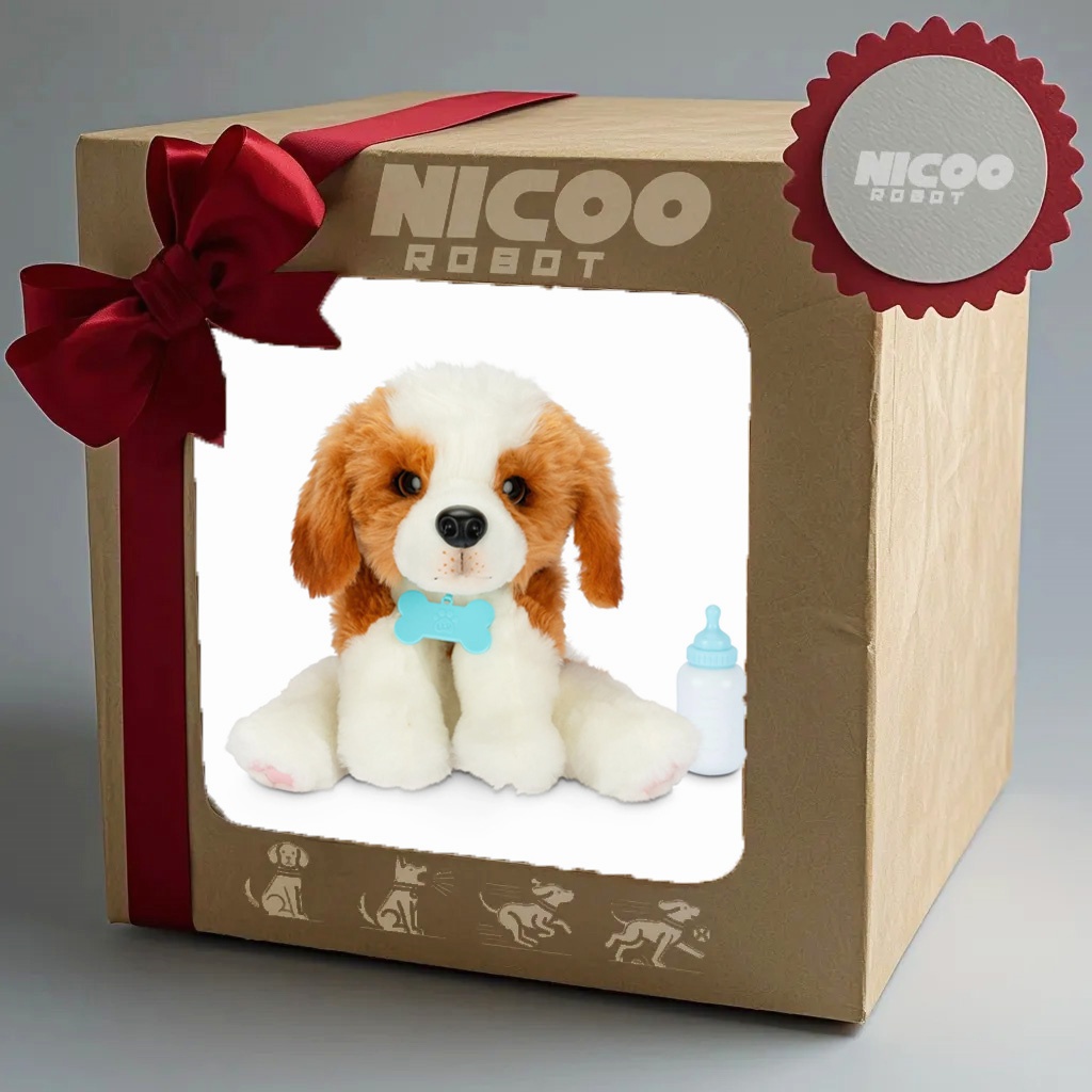 🐶NICOO - My Realistic Robot PuppyWalks, barks, and wags its tail—just like the real thing!