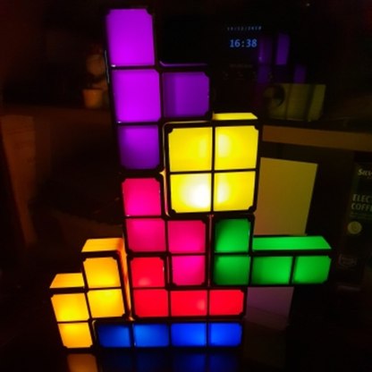 DIY Tetris Colorful Night Light Puzzle