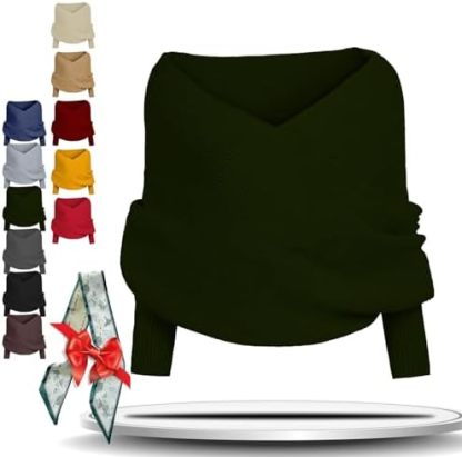 Knitted Cable Wrap for Women Knitted Cable Wrap