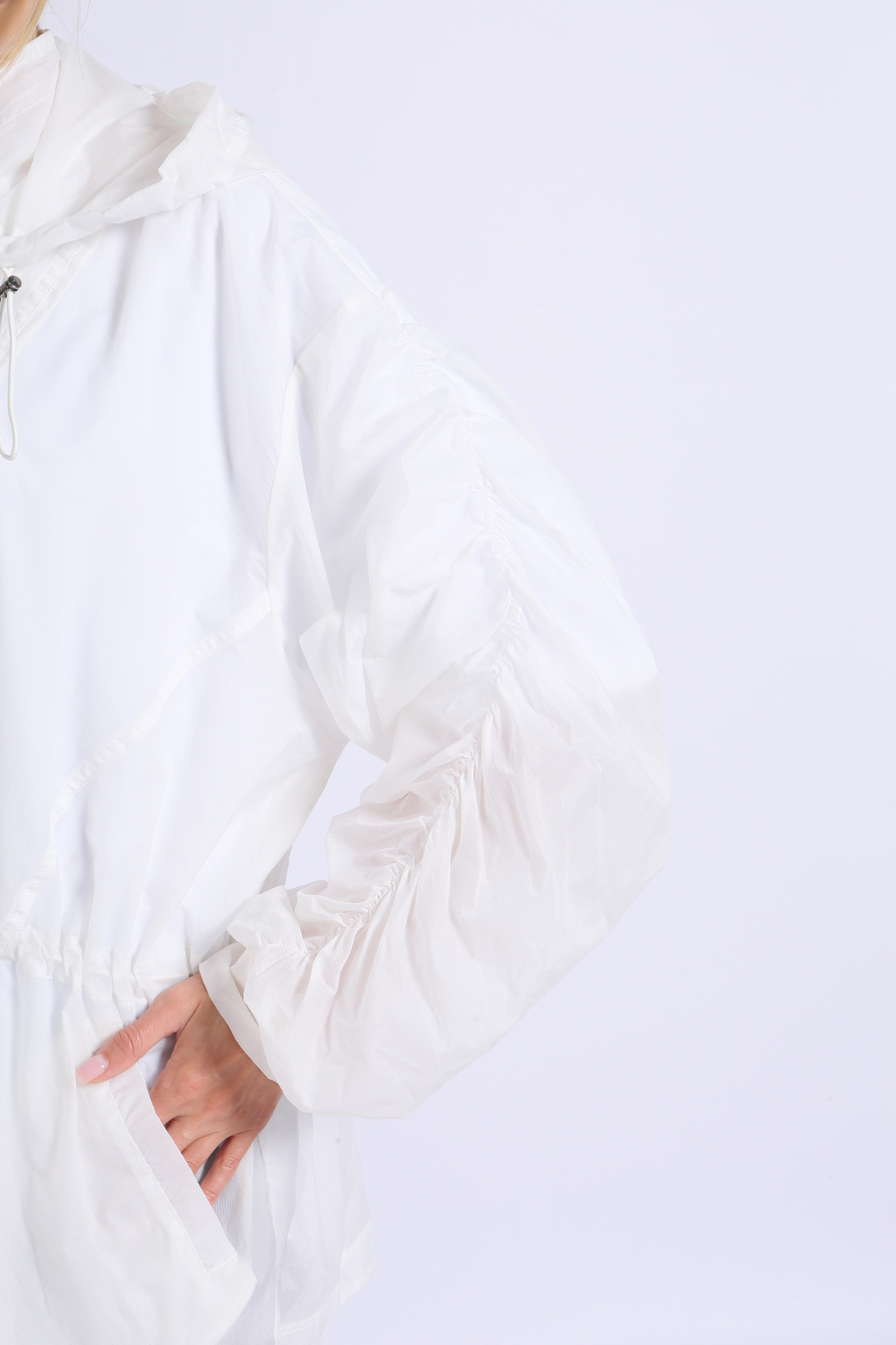 NUCBN® Lightweight translucent sun protection clothing rainproof sun protection clothing outdoor running women's hooded sun protection clothing