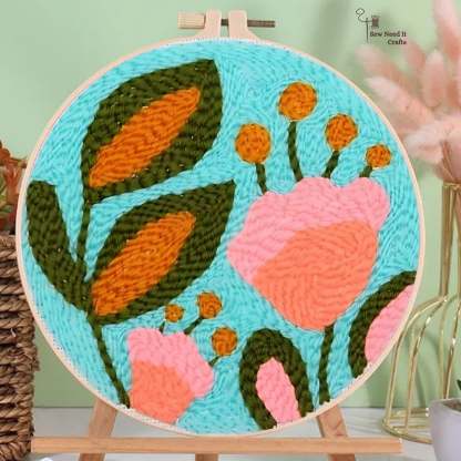 Flower Punch Needle Kit for Beginners