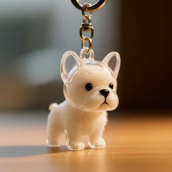 Dog Hair Collector Keychain Bag Charm Memorial Storage Box Sentimental Gift for Dog Lovers Perfect for Storing Pet Hair