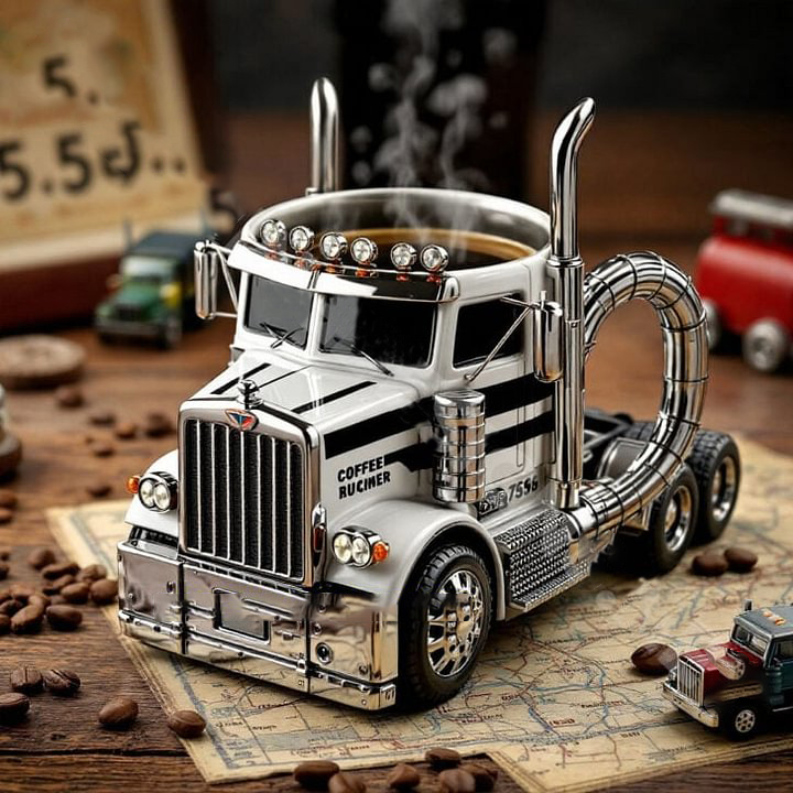 🔥Last 4 hours Sale: Save $30 -Handcrafted Truck Coffee mug