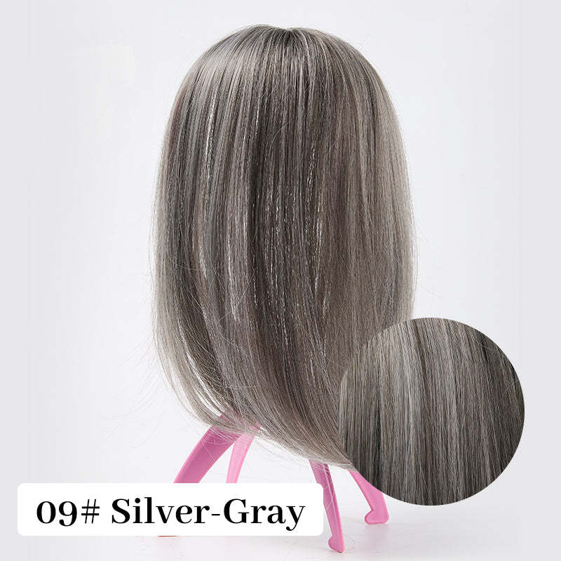 Natural Hair Toppers with Bangs for Women(buy 1 get 1 free)