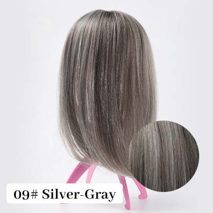 Natural Hair Toppers with Bangs for Women(buy 1 get 1 free)