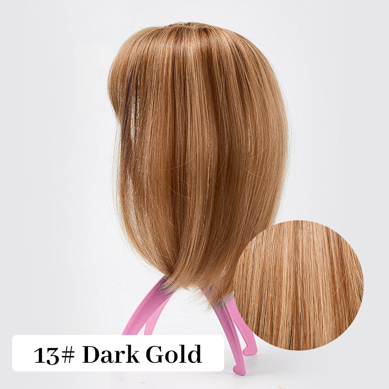Natural Hair Toppers with Bangs for Women(buy 1 get 1 free)